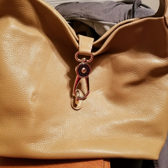 D&B Large Clip Satchel Tan - Picture 1 of 4